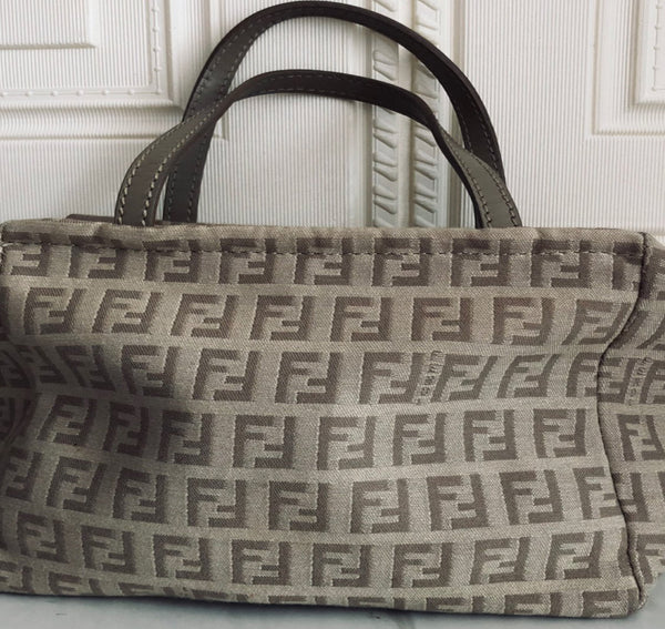 Black Fendi Zucchino Tote