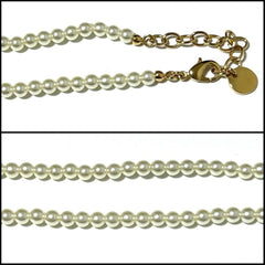 Christian Dior Dior Women's Necklace Pendant Choker Faux Pearl-4