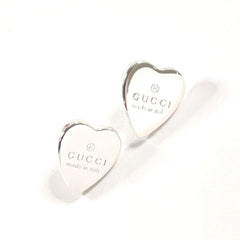 GUCCI Trademark Heart Shape 223990 J8400 8106 Earrings Silver 925 Women's-3