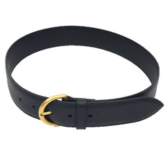 GUCCI Gucci Leather Belt 573325 Black Gold Size 70/28 aq9811 10009425-1