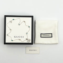 GUCCI Women's Double G Mother of Pearl Necklace Pendant-8