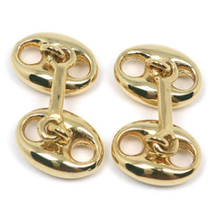 GUCCI Cufflinks Old Gucci Gold Plated Men's-3