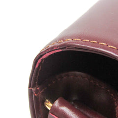 Cartier Must Women's Leather Shoulder Bag Bordeaux-6