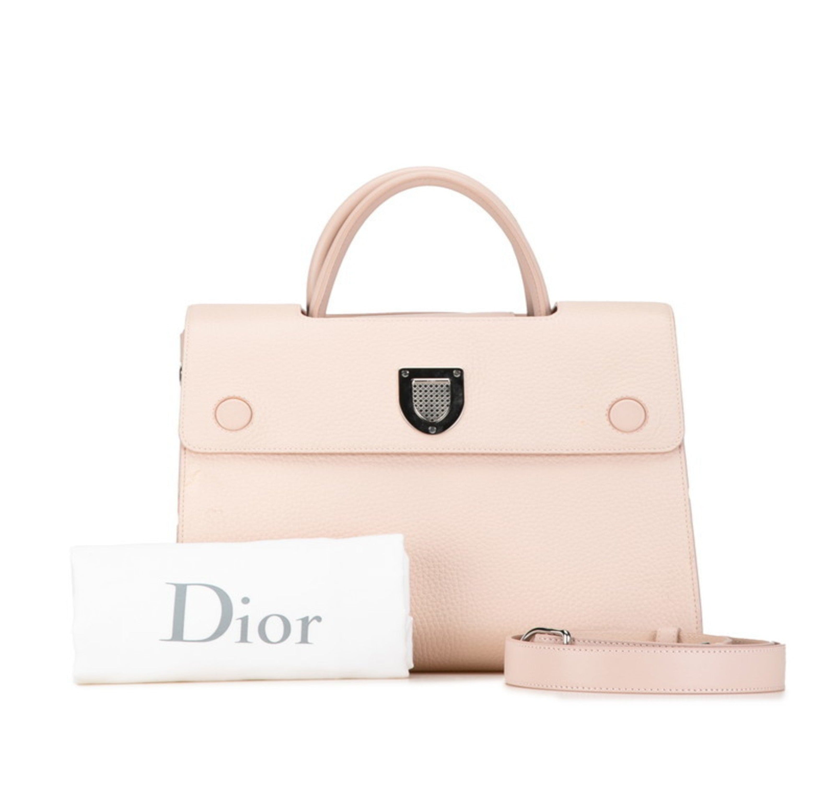 Christian Dior Dior Ever Handbag Shoulder Bag M7001PTLW Pink Beige Leather Women's-0