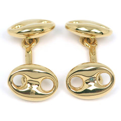 GUCCI Cufflinks Old Gucci Gold Plated Men's-2