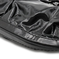 GUCCI Gucci Quinn Hobo Ribbon Shoulder Bag Handbag Patent Leather Enamel Black 189885-2