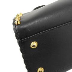 Fendi FENDI peekaboo studs handbag leather black-4