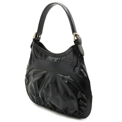 GUCCI Gucci Quinn Hobo Ribbon Shoulder Bag Handbag Patent Leather Enamel Black 189885-1