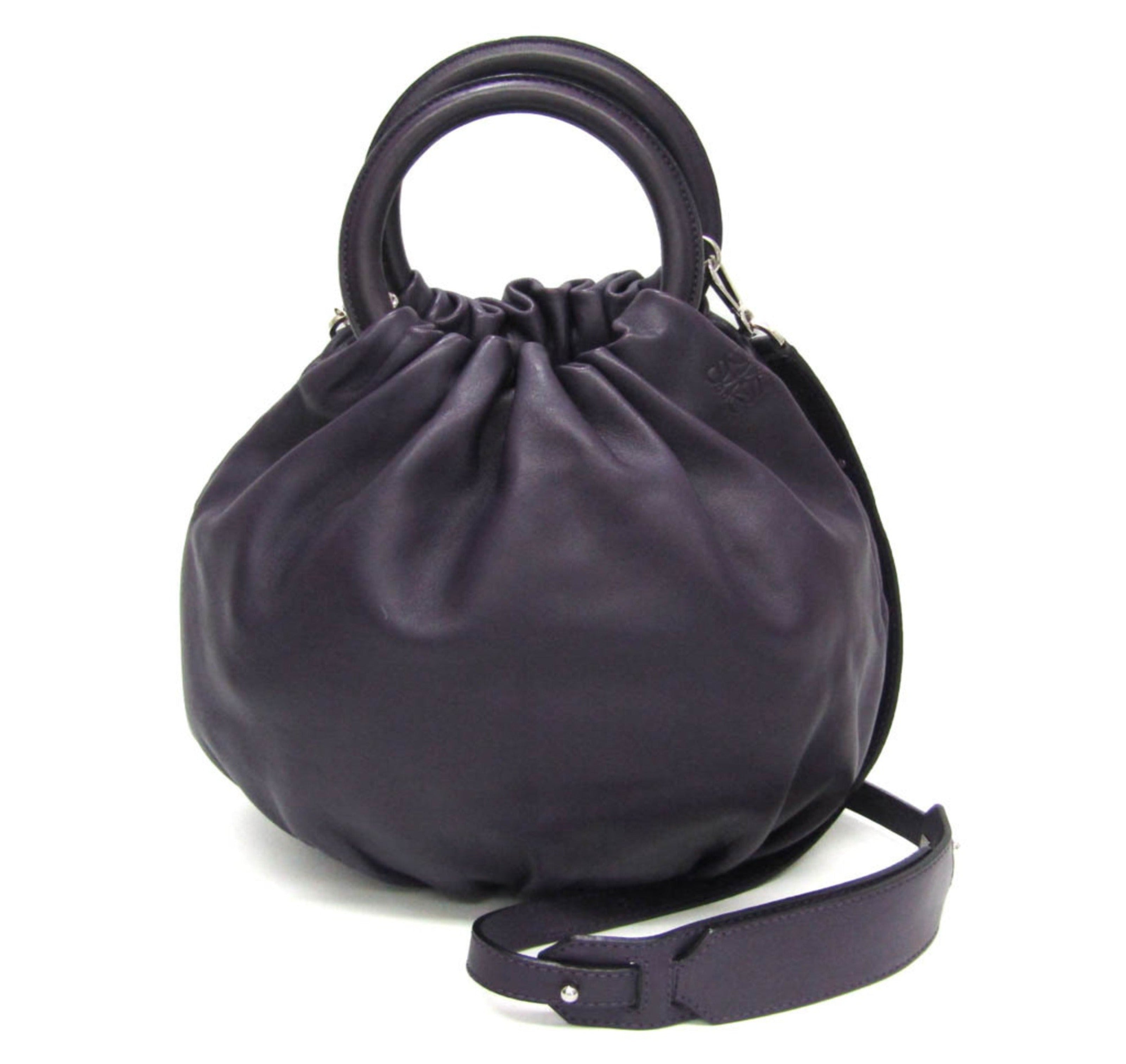 Loewe Women's Leather Handbag,Shoulder Bag Purple-0