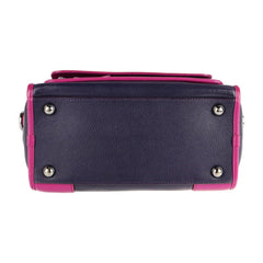 LOEWE Loewe Cruz handbag leather purple pink 2way bicolor