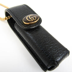 Gucci Leather Lipstick Case Black 615998-3