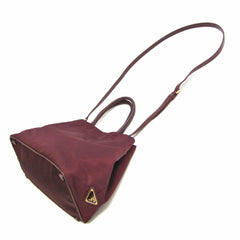 Prada Ribbon 1BG068 Women's Nylon,Leather Handbag,Shoulder Bag Bordeaux-1