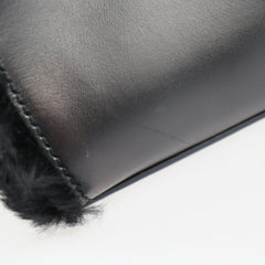 BALENCIAGA Balenciaga Padlock Nude Mini Handbag 347237 BP91J 1000 Mouton Leather Black Gold Hardware 2WAY Shoulder Bag-4