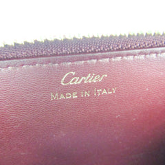 Cartier Must De Cartier L3001805 Women's Leather Card Wallet Burgundy-7