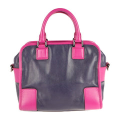 LOEWE Loewe Cruz handbag leather purple pink 2way bicolor