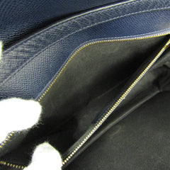 Salvatore Ferragamo Vara AU-21 0011 Women's Leather Shoulder Bag Navy-11