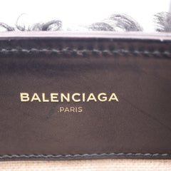 BALENCIAGA Balenciaga Padlock Nude Mini Handbag 347237 BP91J 1000 Mouton Leather Black Gold Hardware 2WAY Shoulder Bag-7