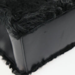 BALENCIAGA Balenciaga Padlock Nude Mini Handbag 347237 BP91J 1000 Mouton Leather Black Gold Hardware 2WAY Shoulder Bag-5
