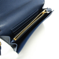 Prada Saffiano 1M1426 Wallet (bi-fold) Blue-2