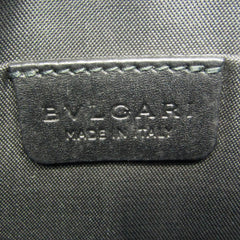 Bvlgari Weekend 32472 Unisex PVC,Leather Shoulder Bag Black,Charcoal Gray-5