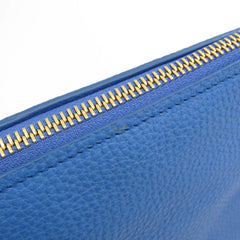 Salvatore Ferragamo AU-21 F867 Women,Men Leather Clutch Bag Blue-4