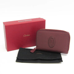 Cartier Must De Cartier L3001805 Women's Leather Card Wallet Burgundy-9