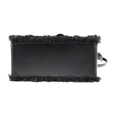 BALENCIAGA Balenciaga Padlock Nude Mini Handbag 347237 BP91J 1000 Mouton Leather Black Gold Hardware 2WAY Shoulder Bag-3