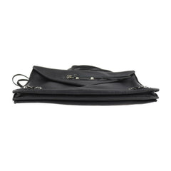 BALENCIAGA Balenciaga paper shoulder bag 357321 leather black 2WAY clutch mini handbag-3