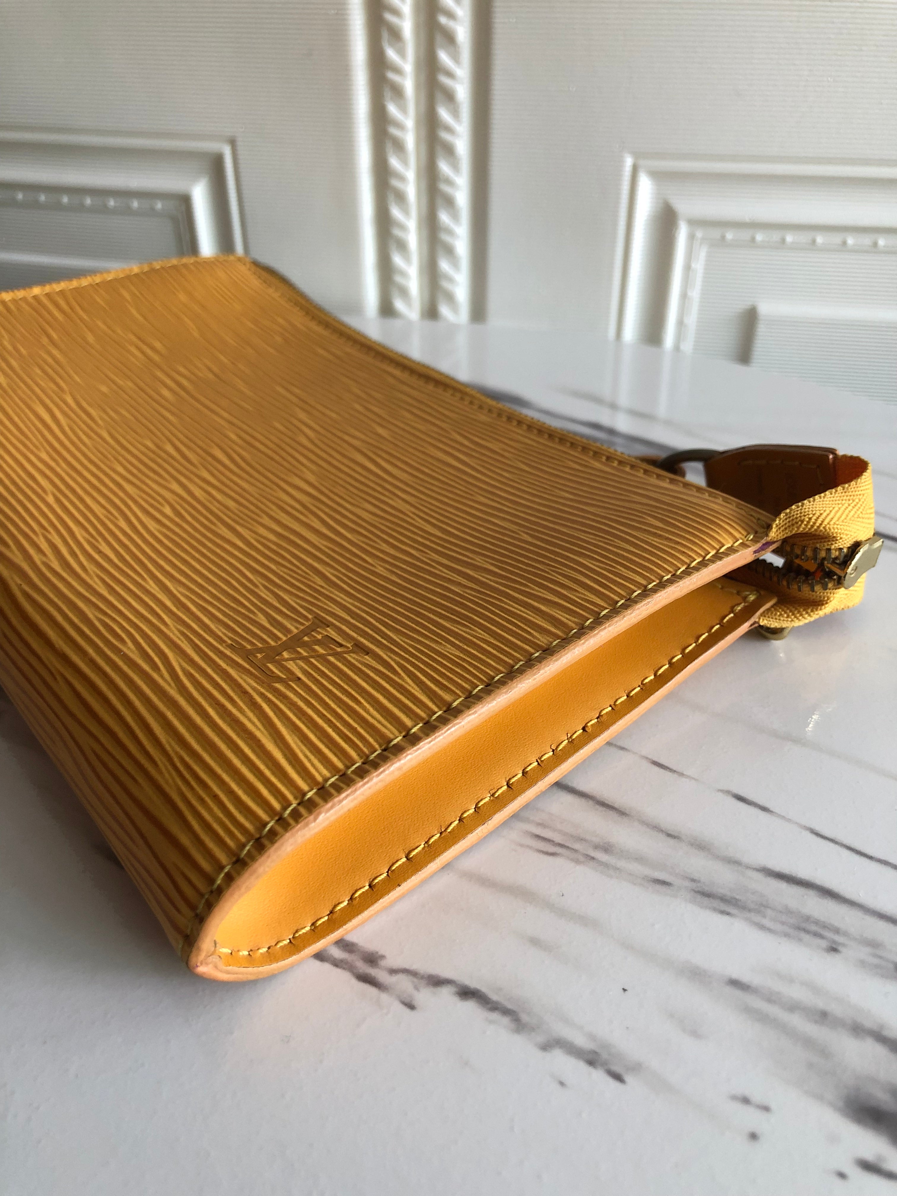 Louis Vuitton Tassil Yellow Epi Leather Accessories Pochette – Leiame Luxe