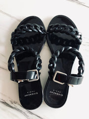 Givenchy Chain-Link Jelly Sandal