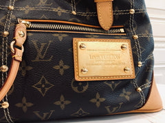 Authentic Louis Vuitton Limited Edition Monogram Canvas Riveting Pochette  Bag