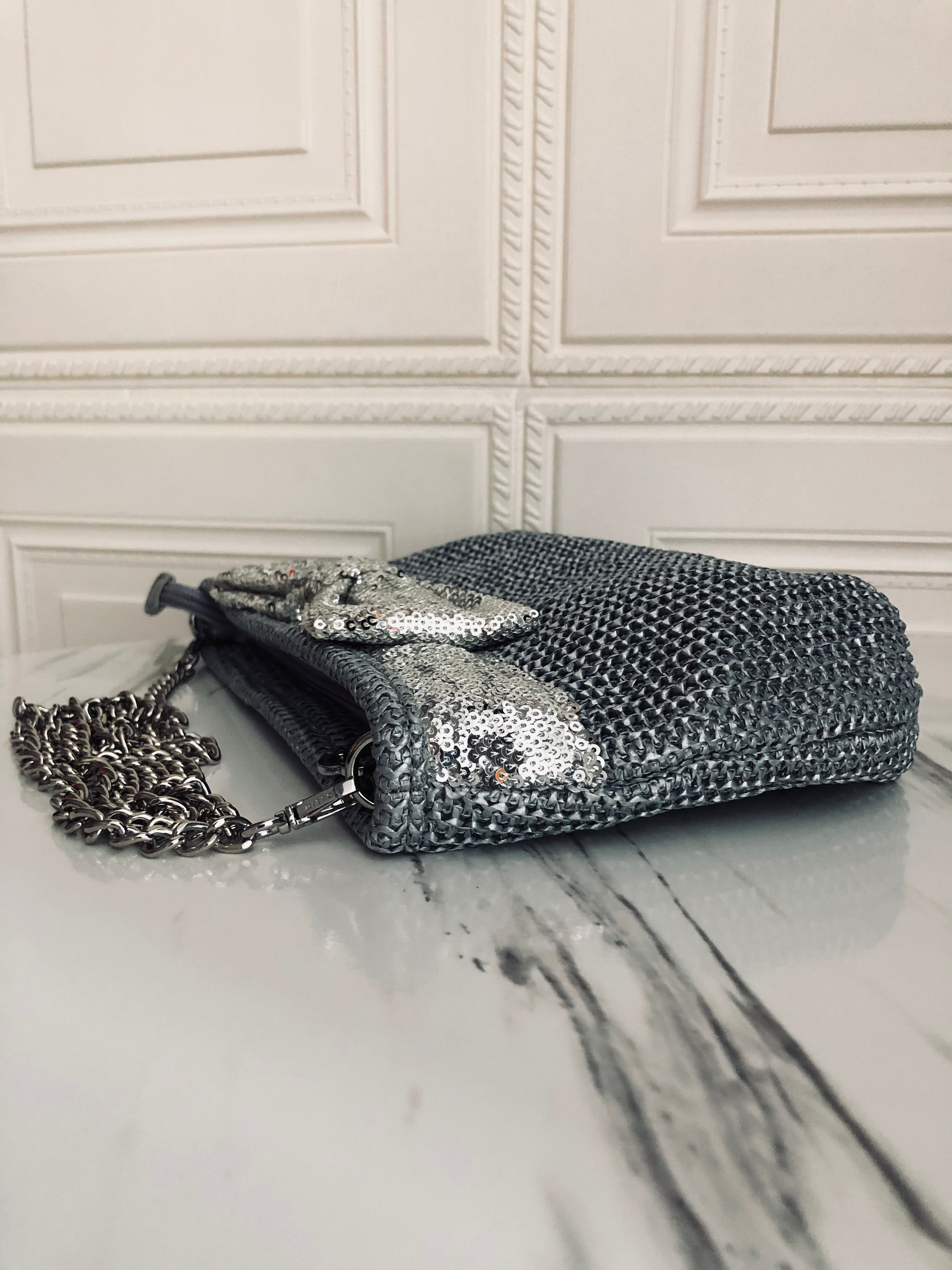 Anteprima Incanto Rafia Sling Chain Bag – Leiame Luxe