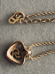 Christian Dior Vintage Heart Shape Necklace