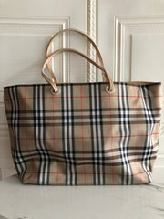 Burberry London Nova Check Tote Bag