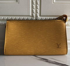 Louis Vuitton Epi Pochette Accessoires Yellow